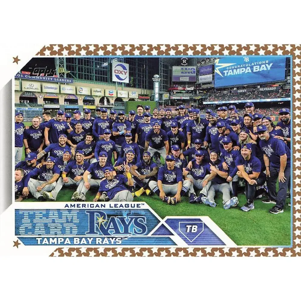 2023 Topps Gold Star Gold Star Tampa Bay Rays Team Card 623 Tampa Bay Rays
